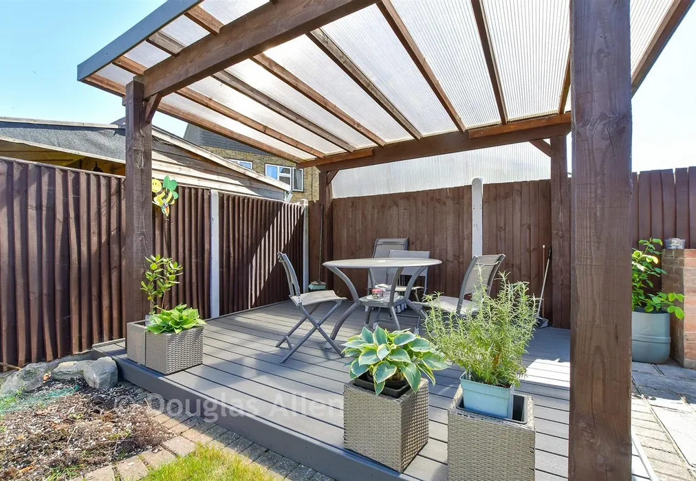 Patio / Decking - Carnforth Gardens, Elm Park, Hornchurch, Essex - Wards of Kent