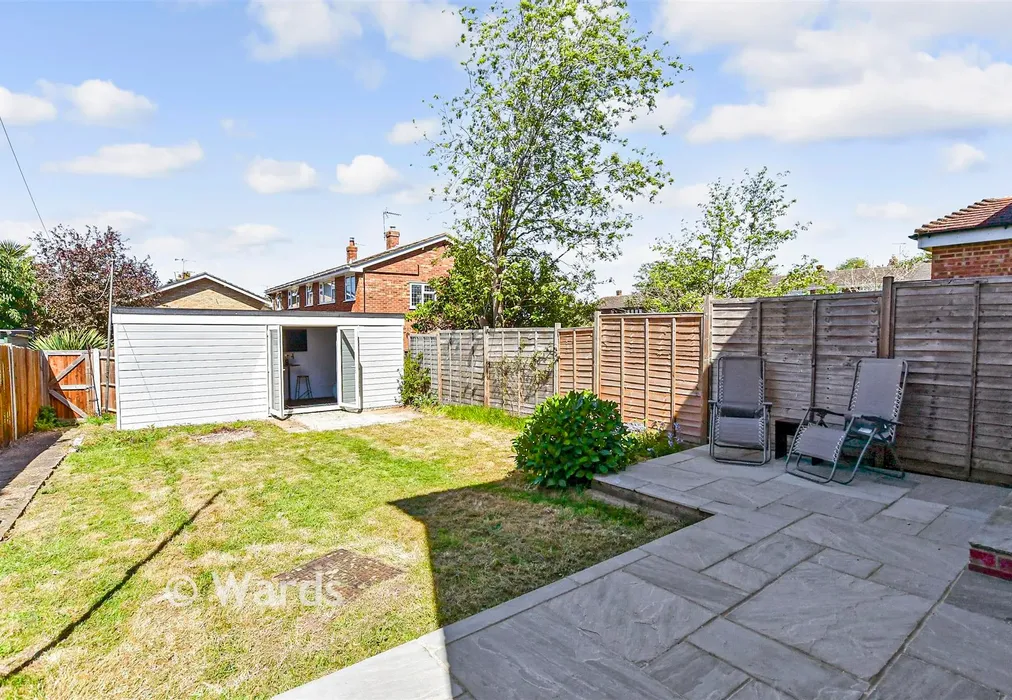 Rear Garden - Swallow Road, Birds Estate, Larkfield, Kent - Wards of Kent