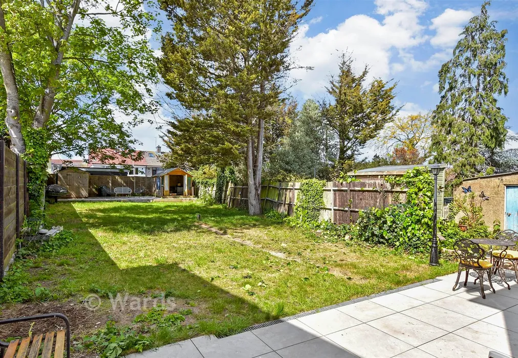 Rear Garden - Highstead Crescent, Erith, Kent - Wards of Kent