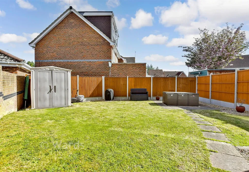 Rear Garden - Shorefields, Rainham, Gillingham, Kent - Wards of Kent