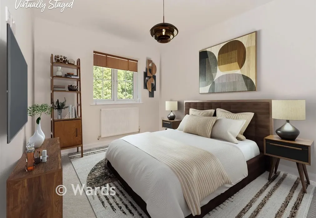 Staged Bedroom 1 - Dynamo Close, High Street, Headcorn, Kent - Wards of Kent