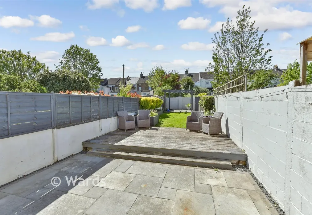Rear Garden - Copenhagen Road, Gillingham, Kent - Wards of Kent