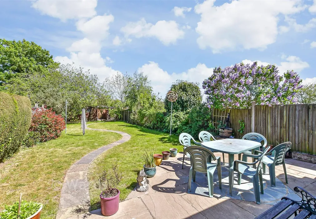 Rear Garden - Herne Bay Road, Sturry, Canterbury, Kent - Wards of Kent