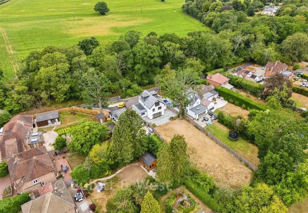 Drone Photo - Church Lane, Chaldon, Surrey - Wards of Kent