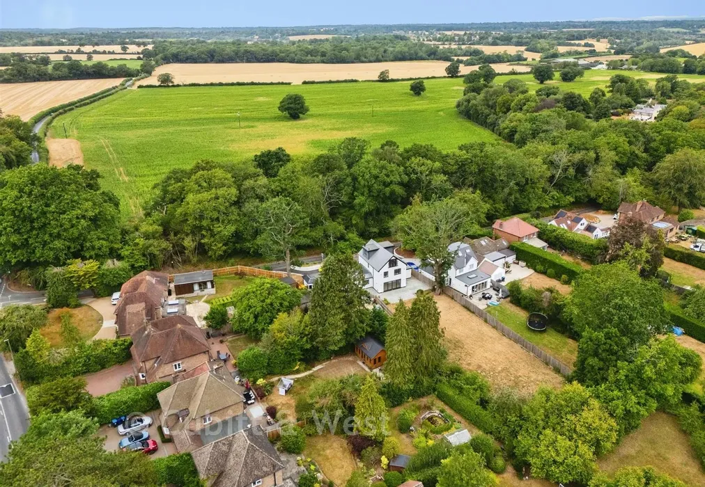 Drone Photo - Church Lane, Chaldon, Surrey - Wards of Kent
