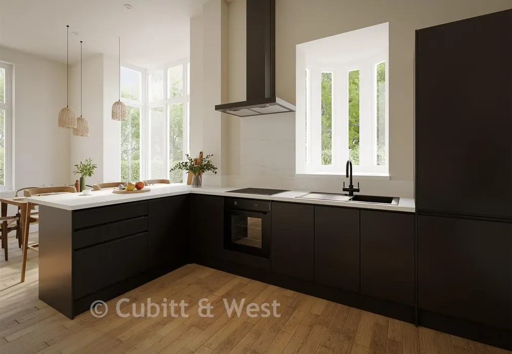 Kitchen - Grove House, The Green, Carshalton, Surrey - Wards of Kent