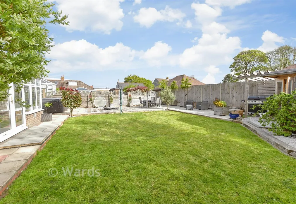 Rear Garden - Newlands, Whitfield, Dover, Kent - Wards of Kent