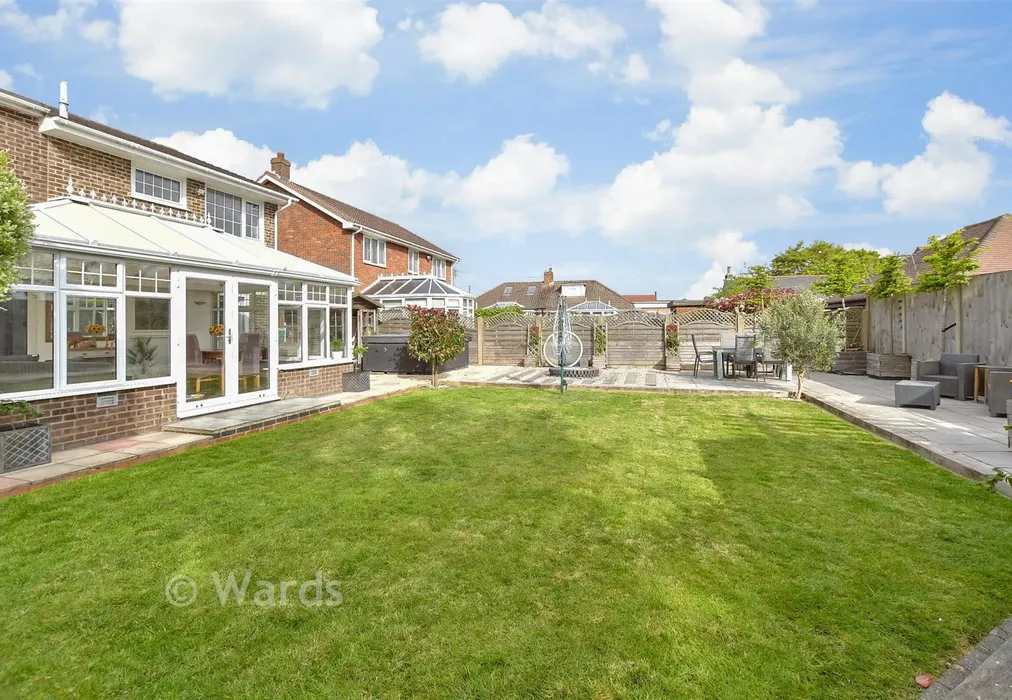 Rear Garden - Newlands, Whitfield, Dover, Kent - Wards of Kent