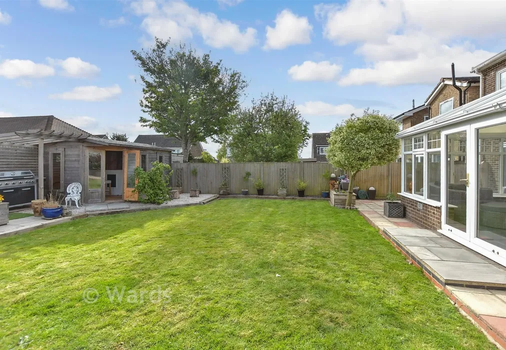 Rear Garden - Newlands, Whitfield, Dover, Kent - Wards of Kent