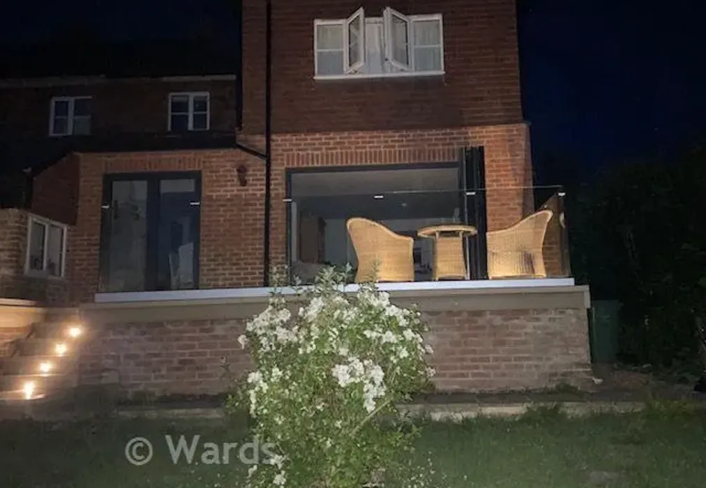 Rear Elevation Night - Main Street, Beckley, Rye, East Sussex - Wards of Kent