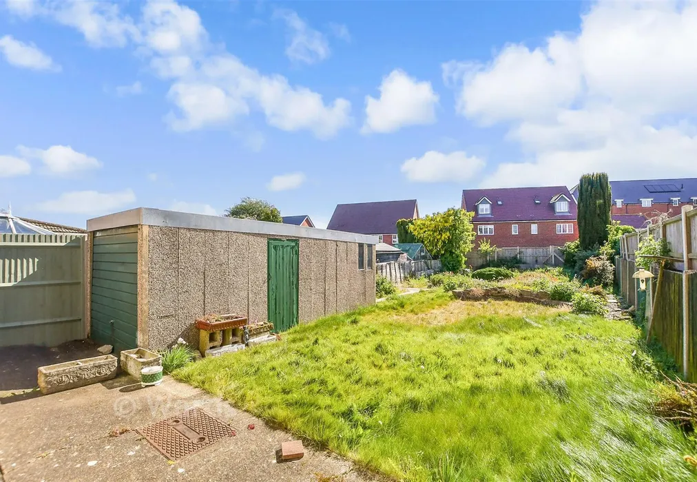 Rear Garden - Springett Way, Coxheath, Maidstone, Kent - Wards of Kent