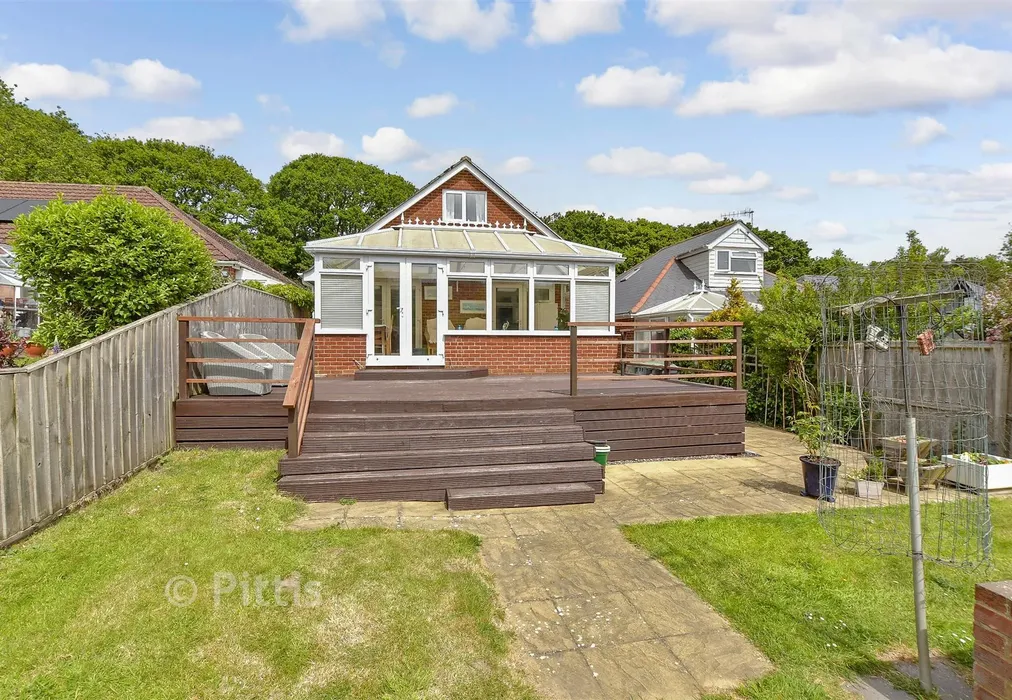 Rear Elevation - Cliff Bridge, Shanklin, Isle of Wight - Wards of Kent