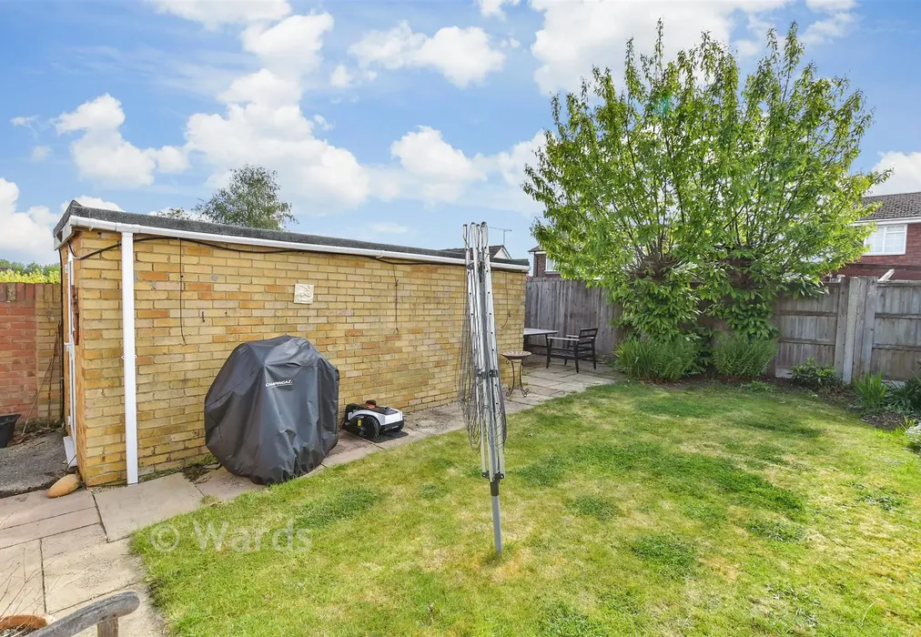 Rear Garden - Whitebeam Drive, Coxheath, Maidstone, Kent - Wards of Kent