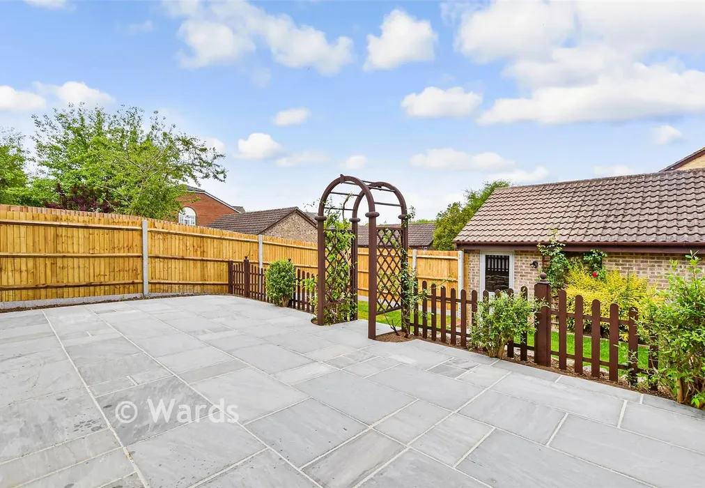 Rear Garden - Grampian Way, Downswood, Maidstone, Kent - Wards of Kent