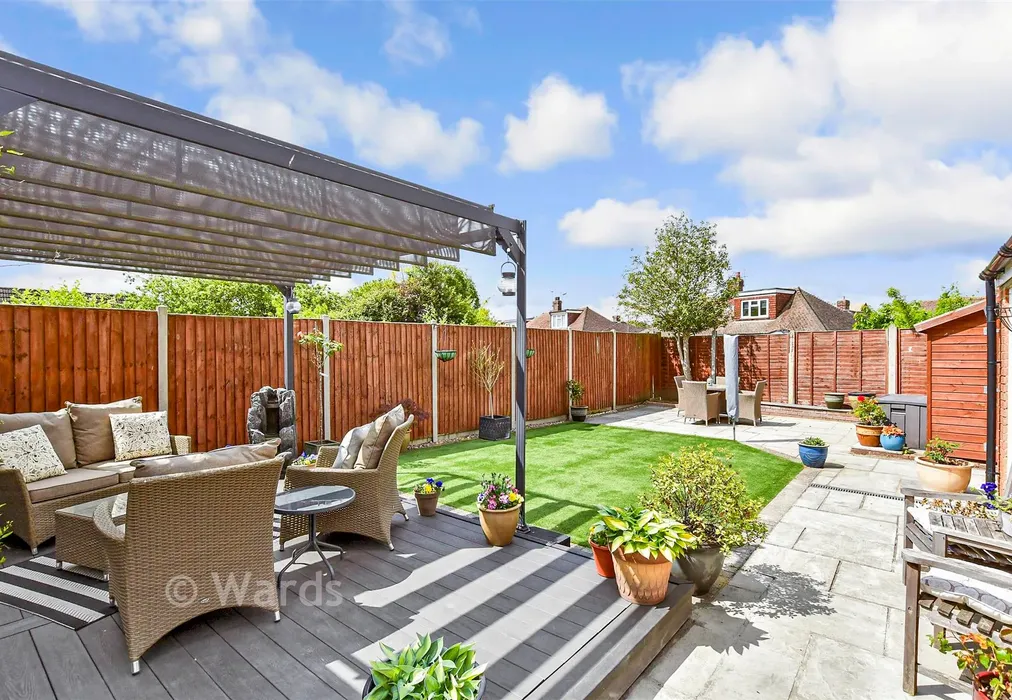 Rear Garden - Priory Grove, Ditton, Kent - Wards of Kent