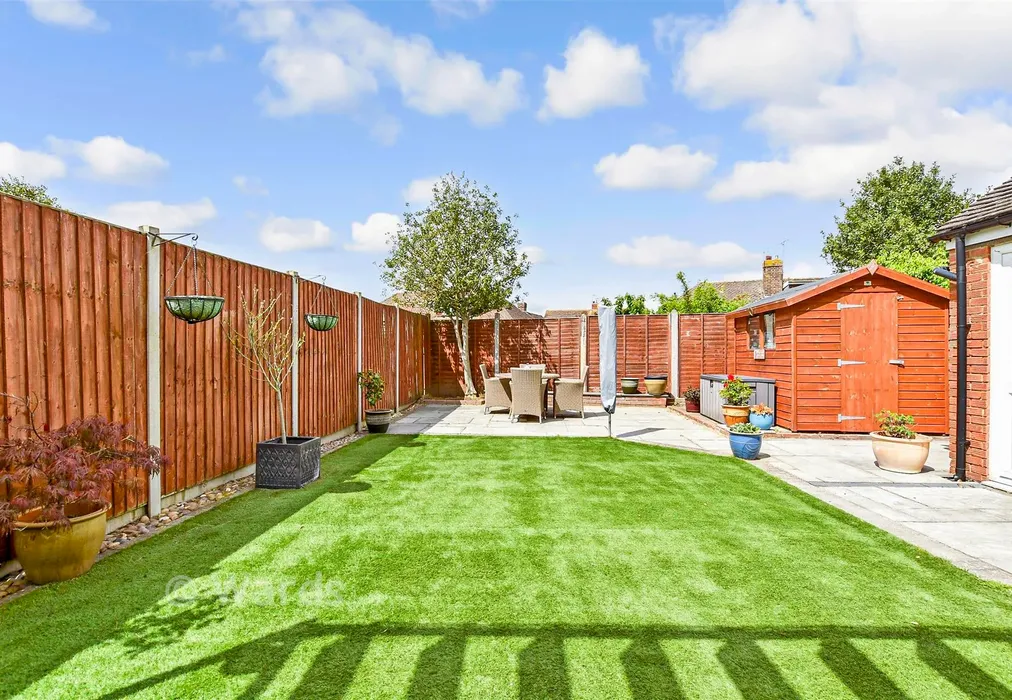 Rear Garden - Priory Grove, Ditton, Kent - Wards of Kent