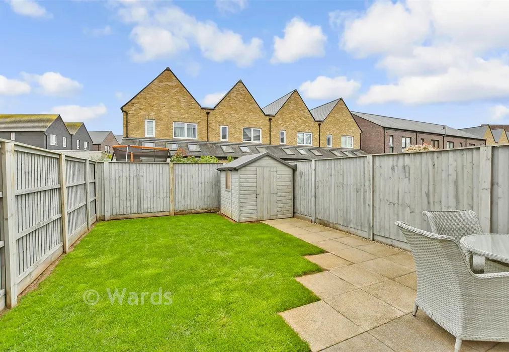 Rear Garden - Thalia Way, Rochester, Kent - Wards of Kent