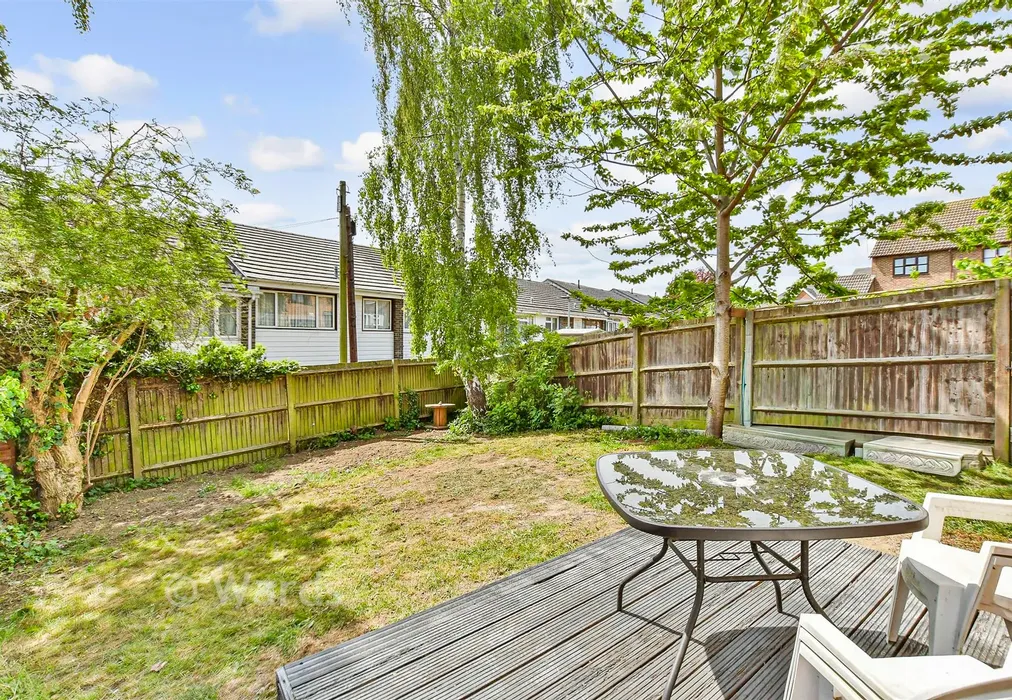 Rear Garden - Tintagel Gardens, Strood, Rochester, Kent - Wards of Kent