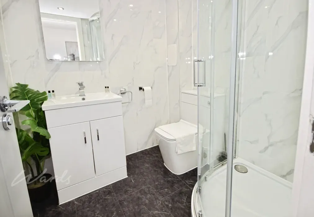 flat c shower - Rochester Street Chatham ME4 - Wards of Kent