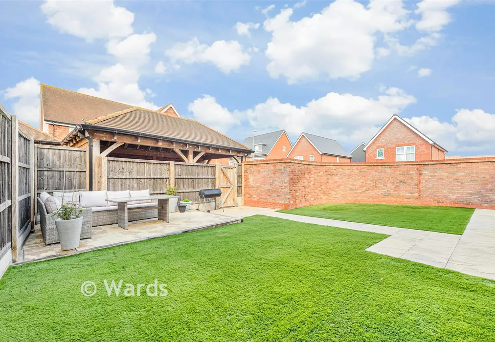 Rear Garden - Village Road, Wouldham, Rochester, Kent - Wards of Kent