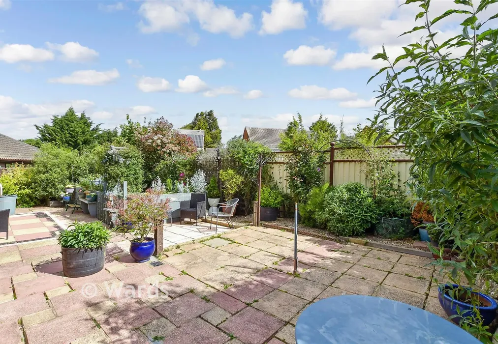 Rear Garden - Caernarvon Drive, Maidstone, Kent - Wards of Kent