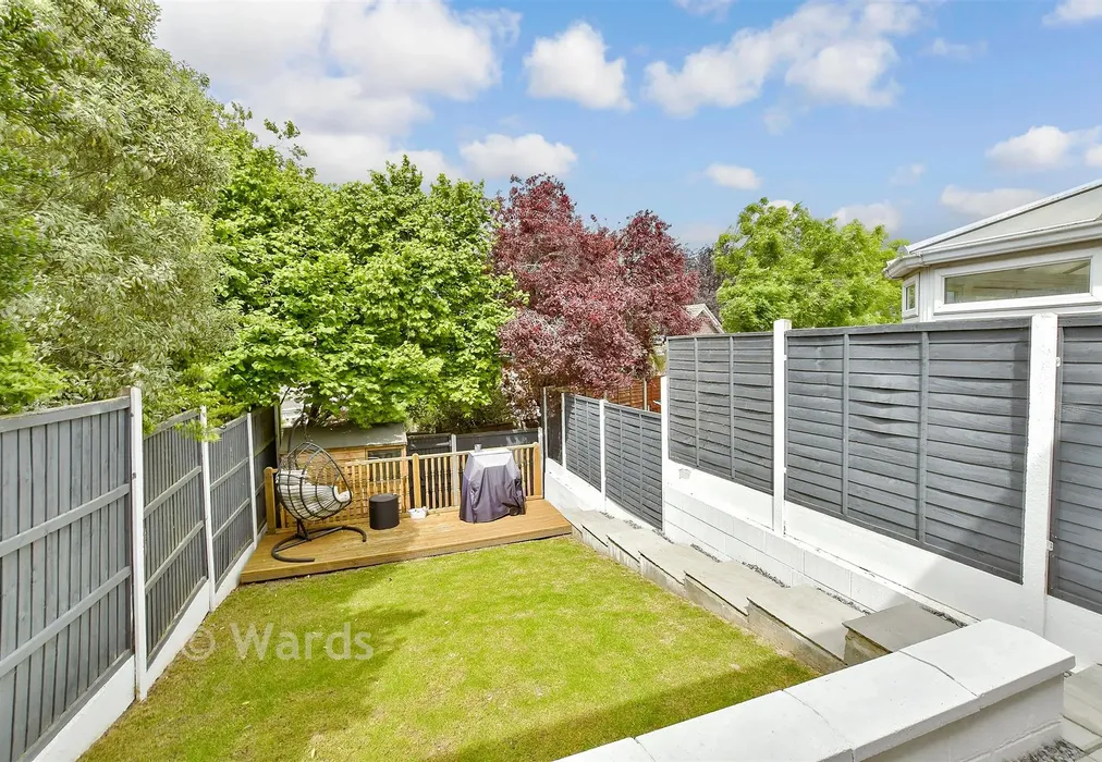 Rear Garden - Honey Bee Glade, Rainham, Gillingham, Kent - Wards of Kent