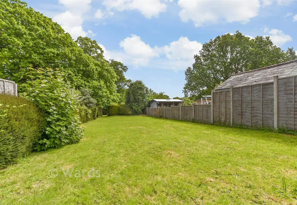 Rear Garden - Sparkes Wood Avenue, Rolvenden, Cranbrook, Kent - Wards of Kent