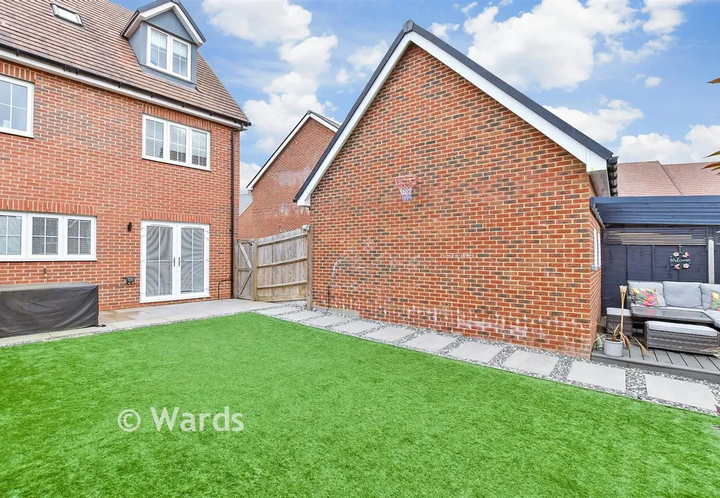 Rear Elevation - Honeysuckle Way, Coxheath, Maidstone, Kent - Wards of Kent