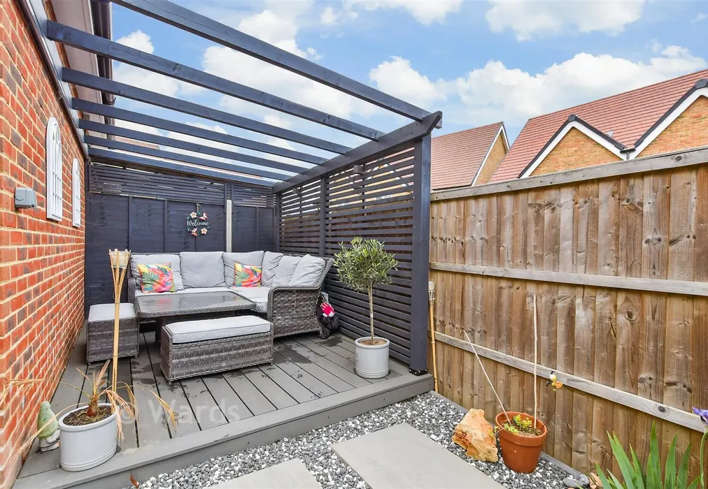 Rear Garden - Honeysuckle Way, Coxheath, Maidstone, Kent - Wards of Kent