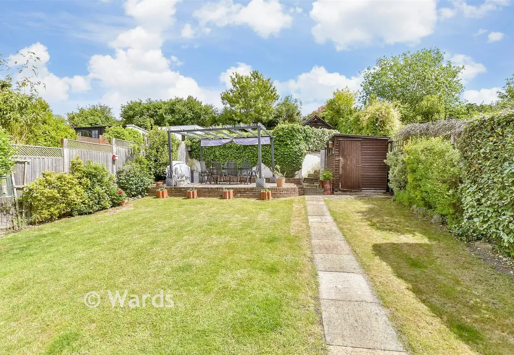 Rear Garden - Capstone Road, Gillingham, Kent - Wards of Kent