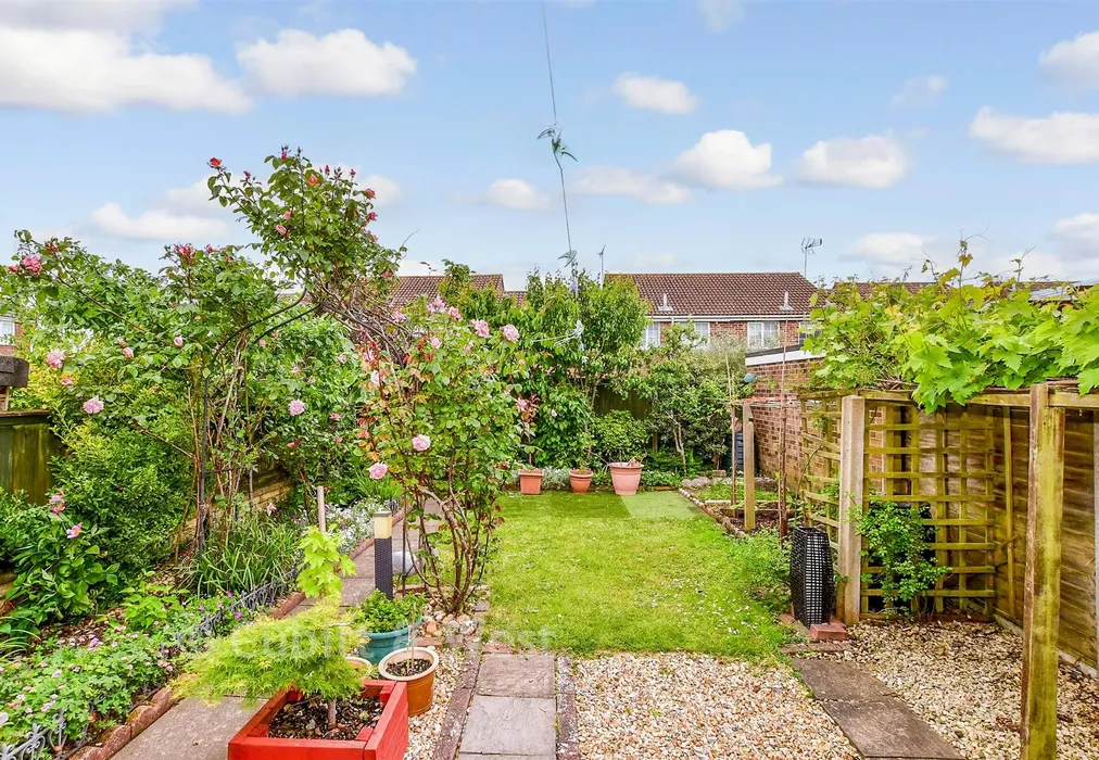 Rear Garden - Marlborough Close, Chichester, West Sussex - Wards of Kent