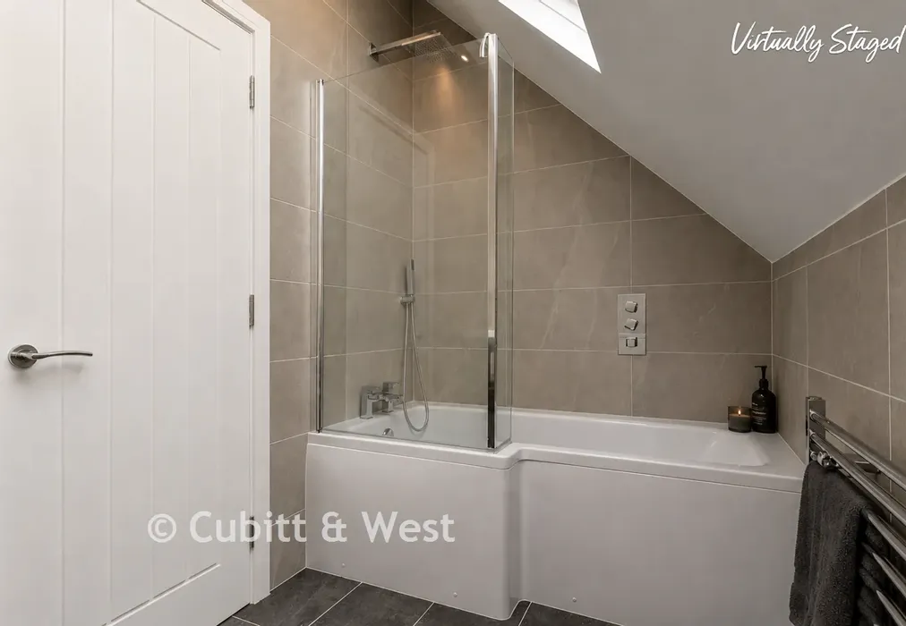 Staged Bathroom - Slindon Avenue, Peacehaven, East Sussex - Wards of Kent