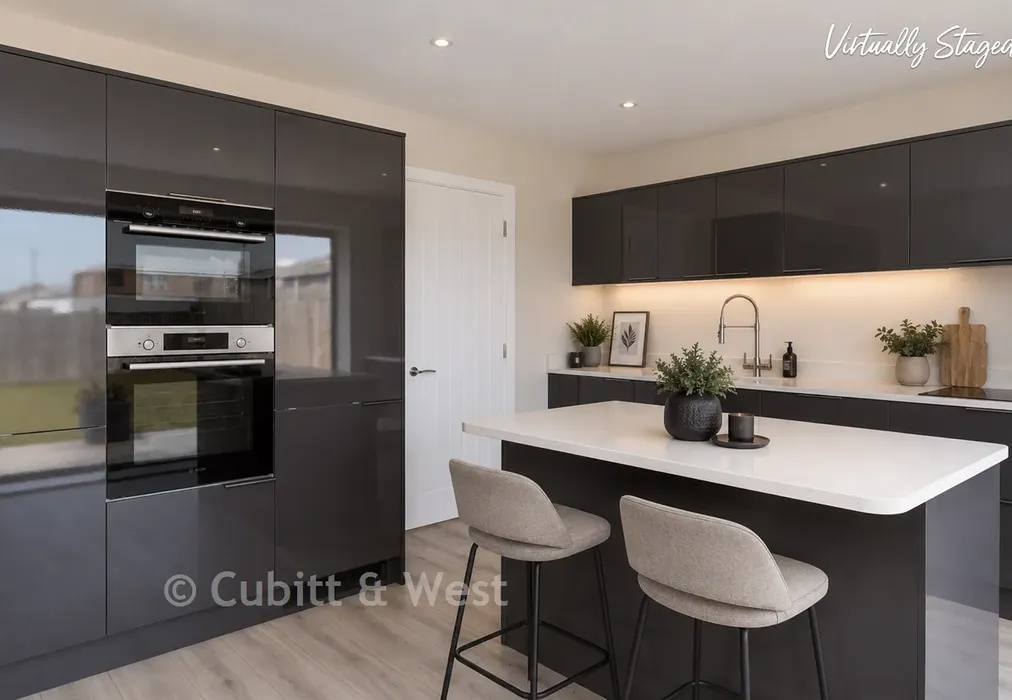 Staged Kitchen - Slindon Avenue, Peacehaven, East Sussex - Wards of Kent