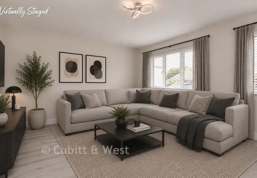Staged Lounge - Slindon Avenue, Peacehaven, East Sussex - Wards of Kent