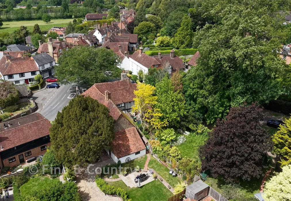 Aerial Rear - High Street, Brenchley, Tonbridge, Kent - Wards of Kent