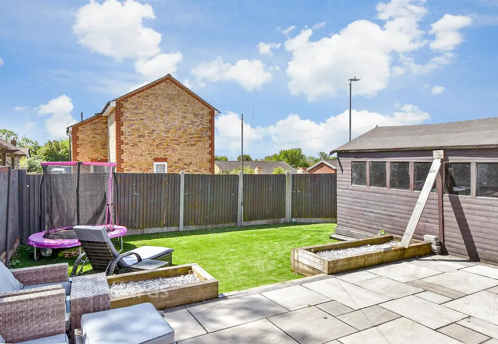Rear Garden - Bramley Way, Eastchurch, Kent - Wards of Kent
