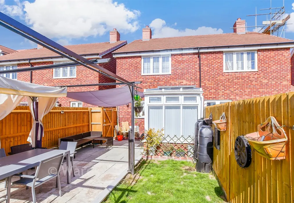 Rear Elevation - Dumbrell Drive, Paddock Wood, Kent - Wards of Kent