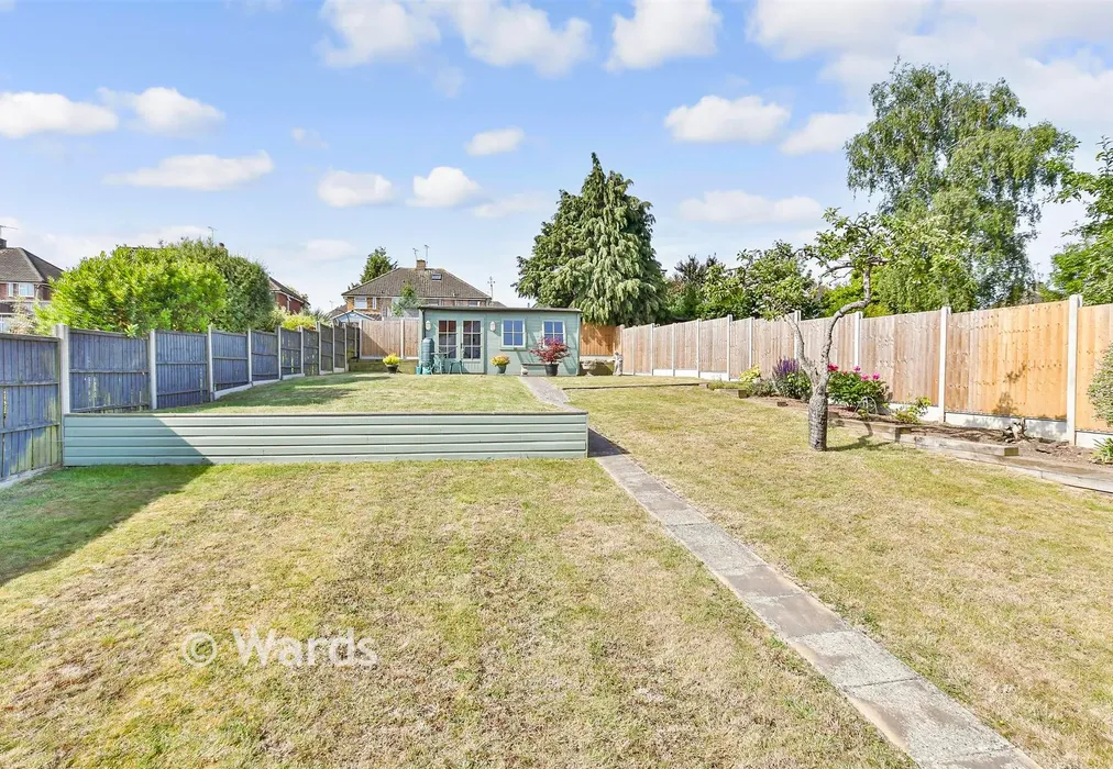 Rear Garden - Arthur Road, Rainham, Gillingham, Kent - Wards of Kent