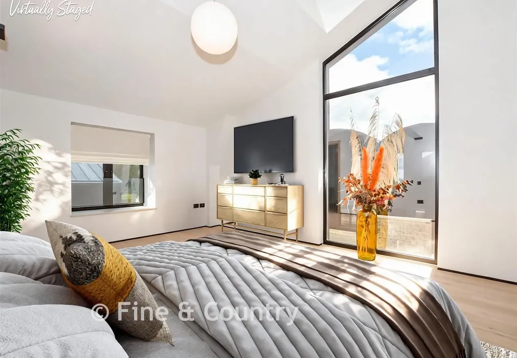 Staged Bedroom 2 - Hartdene Barns, Hartfield Road, Cowden, Kent - Wards of Kent