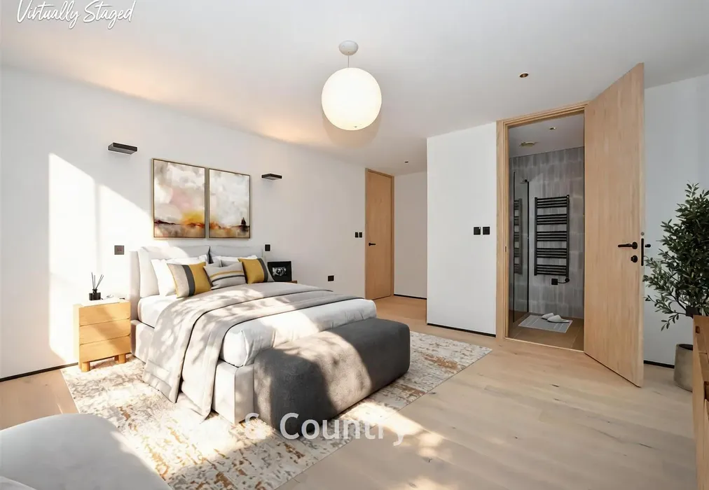 Staged Bedroom 3 - Hartdene Barns, Hartfield Road, Cowden, Kent - Wards of Kent