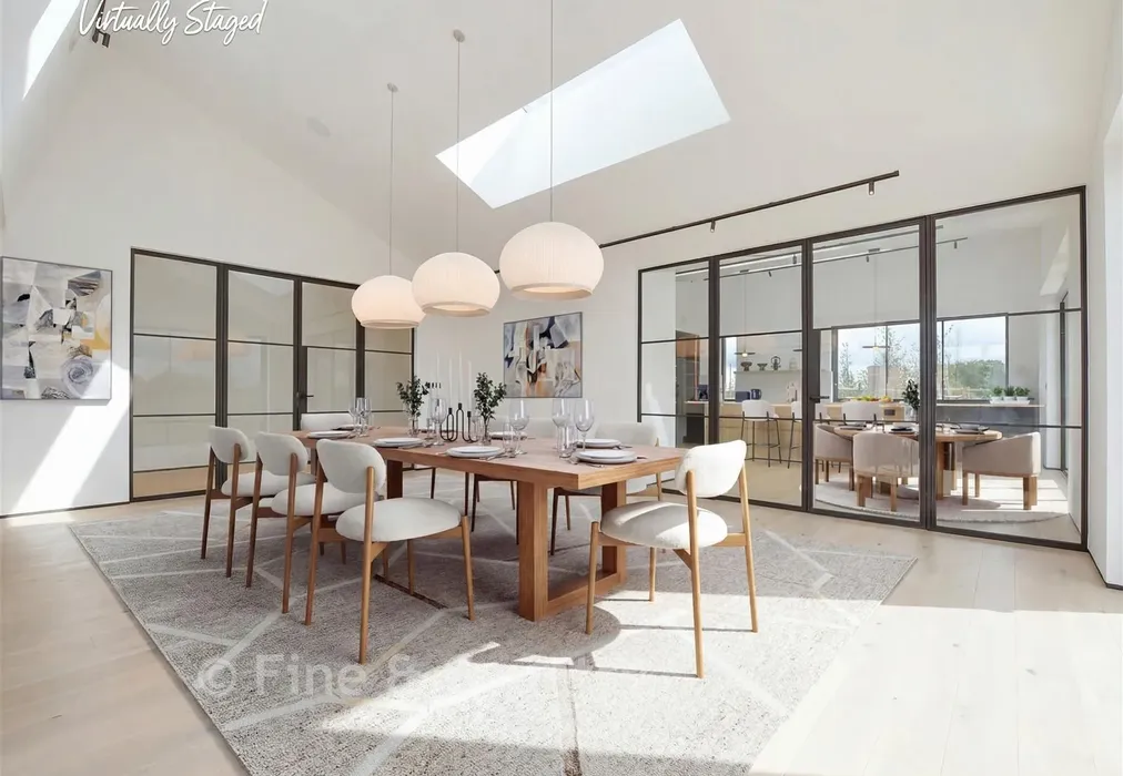 Staged Dining Area - Hartdene Barns, Hartfield Road, Cowden, Kent - Wards of Kent