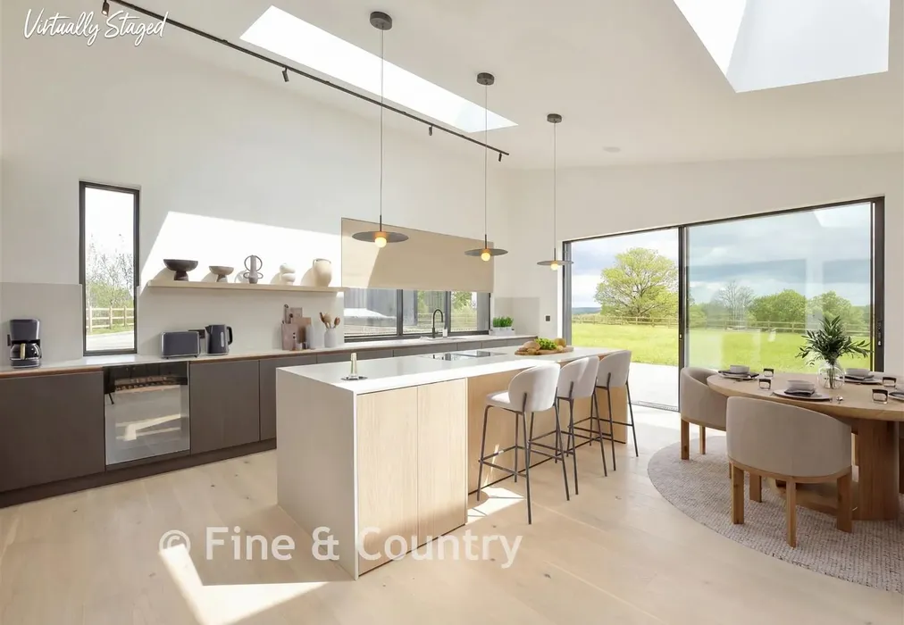 Staged Kitchen - Hartdene Barns, Hartfield Road, Cowden, Kent - Wards of Kent