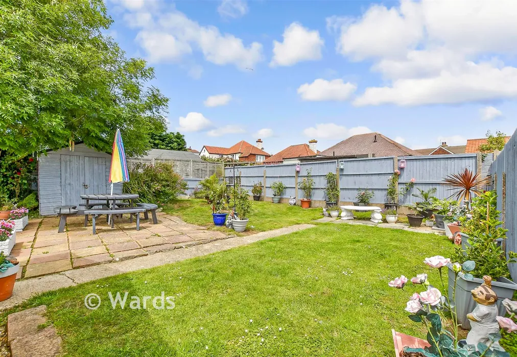 Rear Garden - Willow Tree Close, Herne Bay, Kent - Wards of Kent