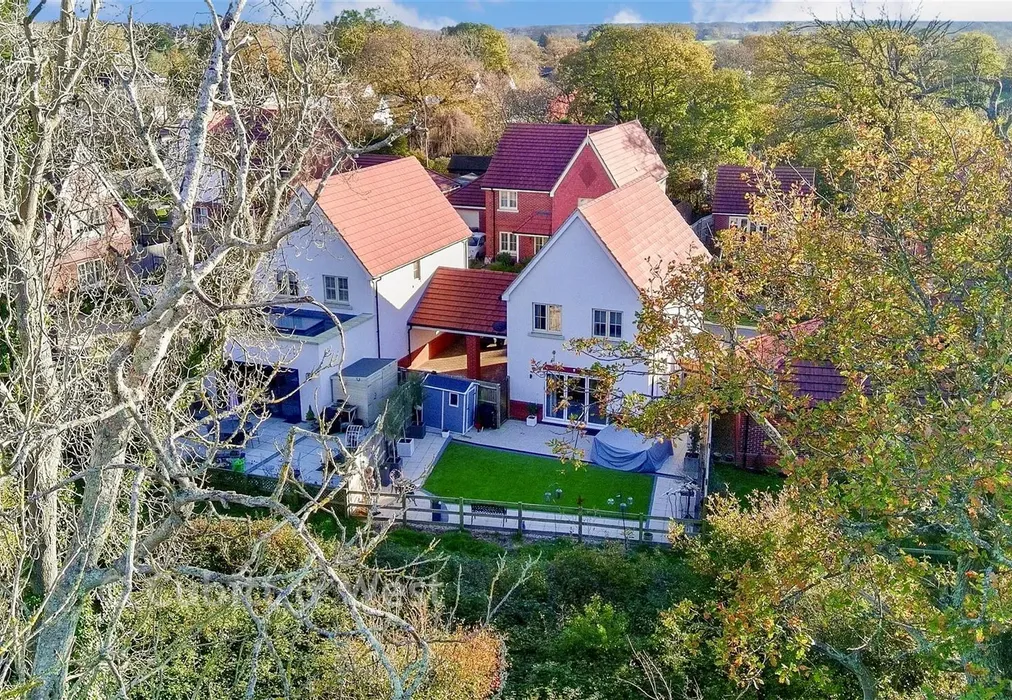 Drone Shot - Hazel Close, Walberton, Arundel, West Sussex - Wards of Kent
