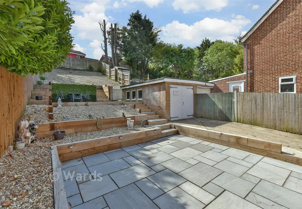 Rear Garden - Walnut Close, Chatham, Kent - Wards of Kent