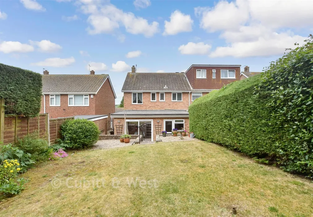 Rear Garden - Batemans Road, Woodingdean, Brighton, East Sussex - Wards of Kent