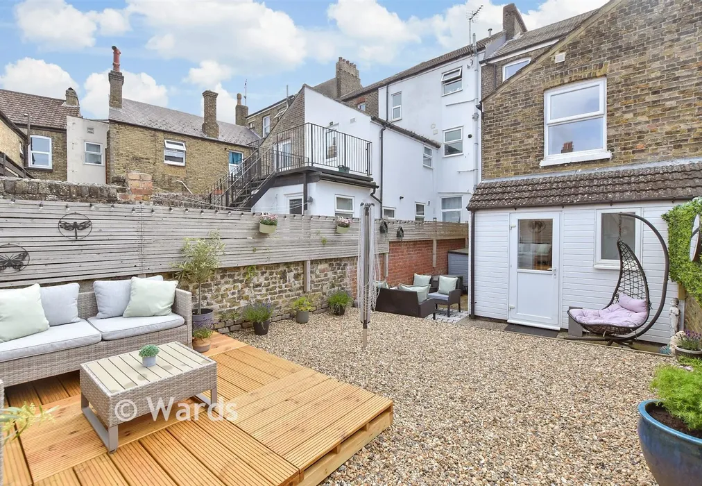 Rear Garden - Cherry Tree Avenue, Dover, Kent - Wards of Kent
