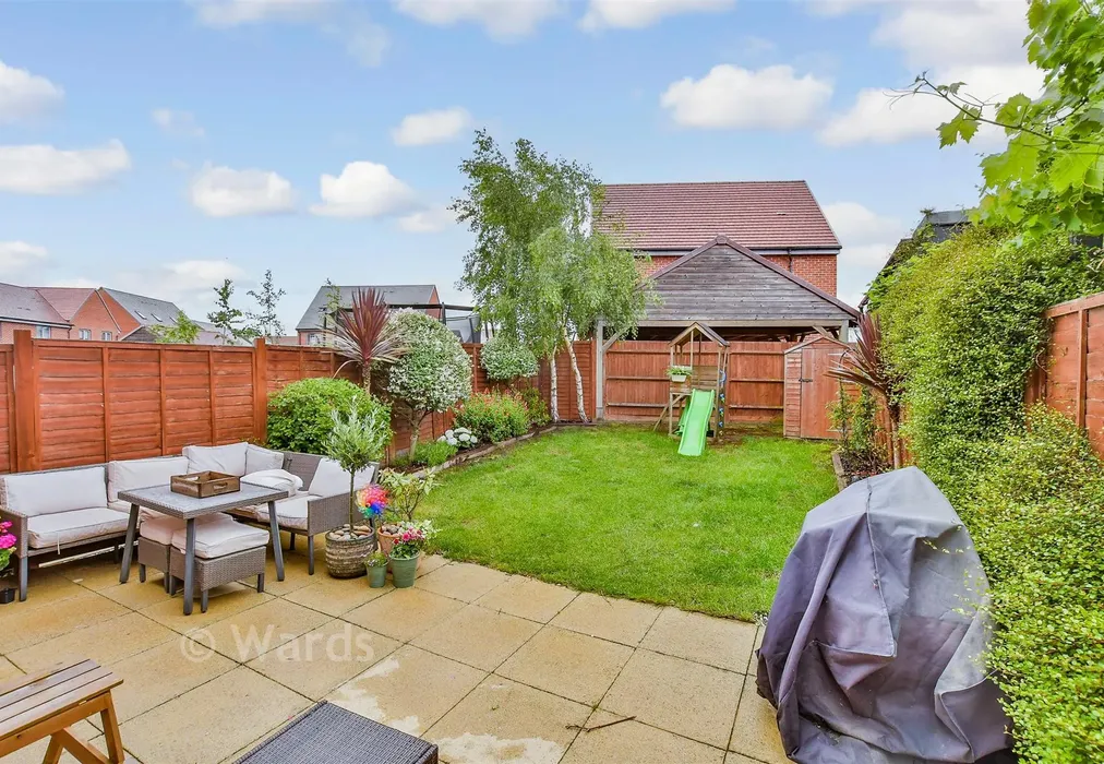 Rear Garden - Baird Way, Halfway, Sheerness, Kent - Wards of Kent