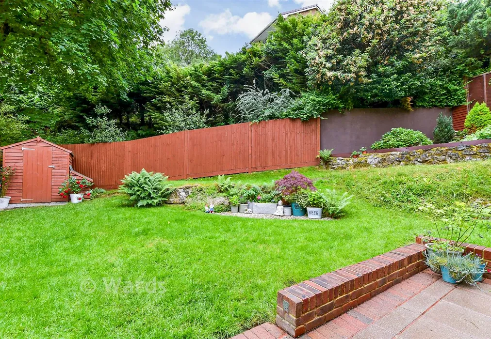 Rear Garden - Chapman Avenue, Maidstone, Kent - Wards of Kent
