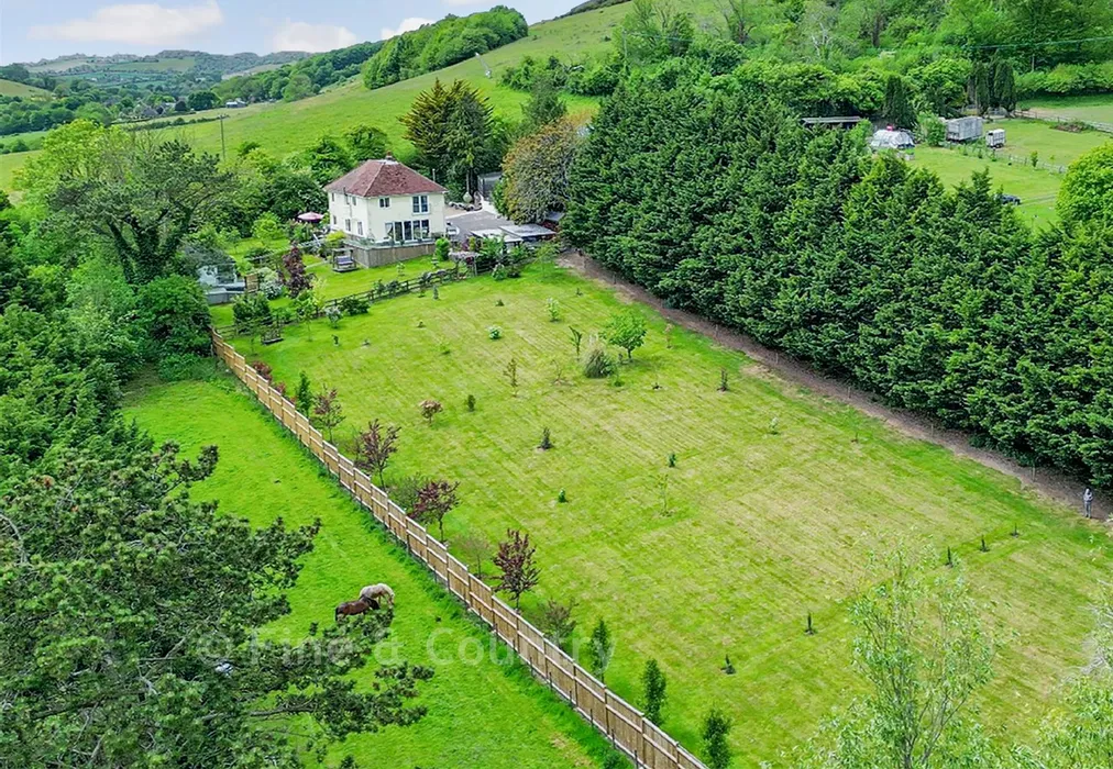 Aerial View 2 - Wolverton Hill, Alkham, Dover, Kent - Wards of Kent